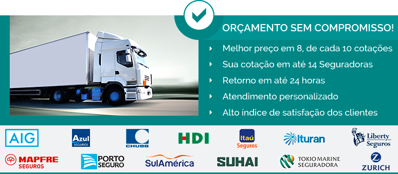 Cotação Seguro de Caminhão