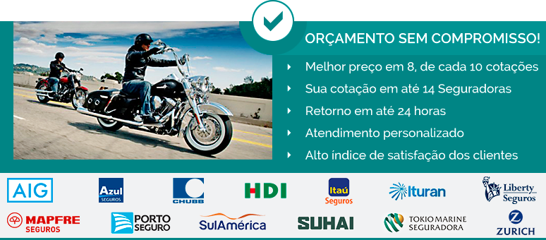 Cotação Seguro de Moto