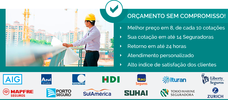 Cotação Seguro Risco de Engenharia
