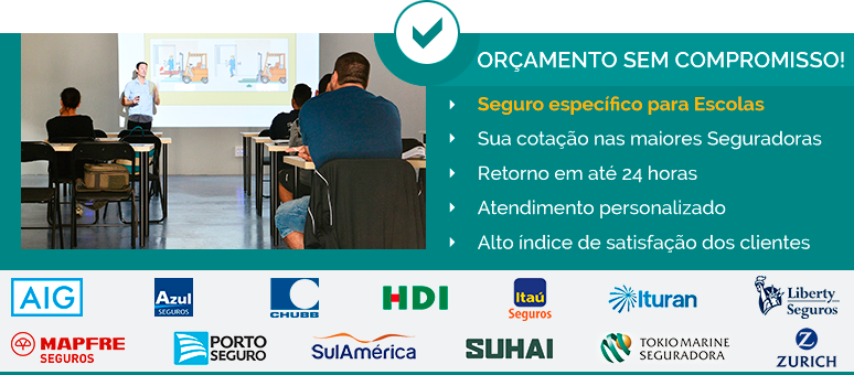 Cotação seguro para escolas