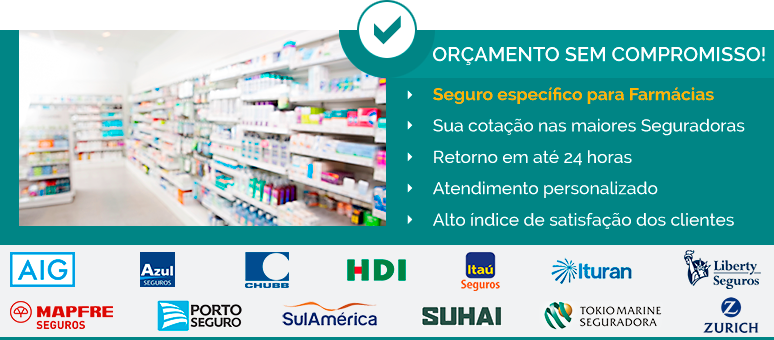Cotação seguro para farmácia
