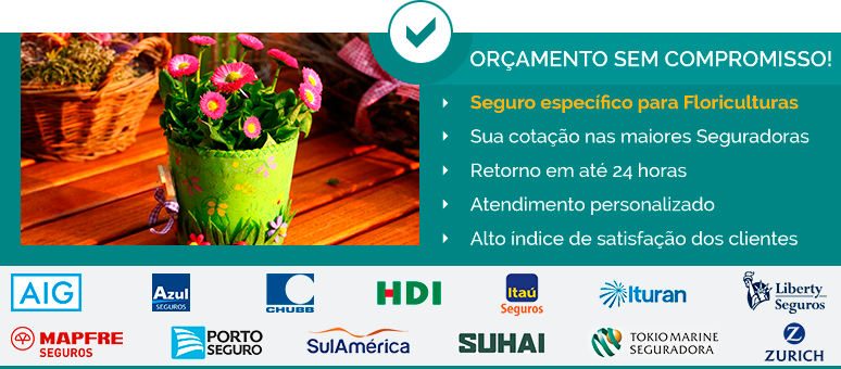 Cotação seguro para floricultura