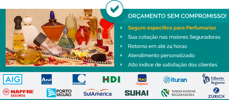 Cotação seguro para perfumaria